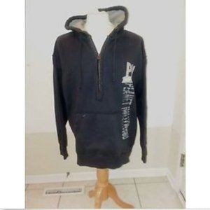 Planet Hollywood Hoodie SWEATSHIRT XL Distressed Graphics Zip Top Souvenir